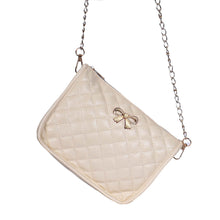 Forward Women Solid Bow PU leather Chains Shoulder Bags Tote Purse Leather Messenger Hobo Bag ILML