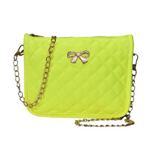 Forward Women Solid Bow PU leather Chains Shoulder Bags Tote Purse Leather Messenger Hobo Bag ILML