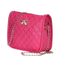 Forward Women Solid Bow PU leather Chains Shoulder Bags Tote Purse Leather Messenger Hobo Bag ILML