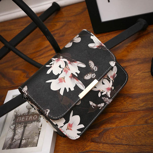 Forward Women Bag Floral leather Shoulder Bag Satchel Hbag Retro Messenger Bag  ILML