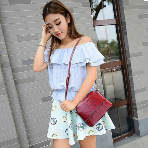 Forward Women Shoulder Bag Hbag PU Leather Purse Tote Satchel Messenger Bags  ILML