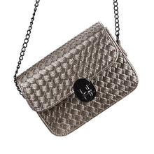Forward Girl Small Leather Woven Pattern Shoulder Hbag Messenger Mini Bag  ILML