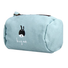 Forward Canvas Animal Prints Cylinder Mini Zipper Coin Purse Card Holder  ILML