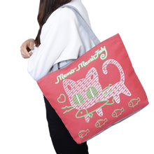 Forward Girl Women Cute Cartoon Cat Bags Shoulder Bag Canvas Casual Hbag ILML