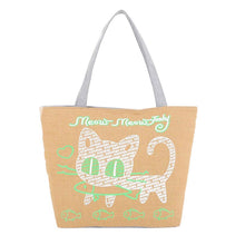 Forward Girl Women Cute Cartoon Cat Bags Shoulder Bag Canvas Casual Hbag ILML