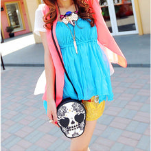 Forward Women Black Skull Shoulder Messenger Bag Hbag Purse ILML