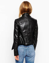 Forward Women PU Soft Leather Jackets Black Coat Motorcycle Outerwear Coat Cardigan Plus Size ILML