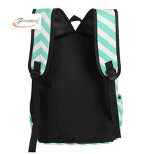 Forward Youth Trend Shoulder Bag Backpack Double-Shoulder Sweet Stripe Canvas Schoolbag for Teenagers Travel Bag ILML