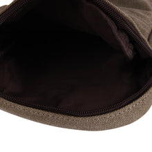 Forward Mens Casual Cavans Solid Color Zipper Shoulder Bag  ILML