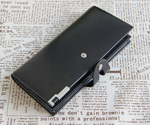 Forward Luxury Men Leather Bifold Card Checkbook Holder Hasp Long Wallet Organizer Purse  ILML