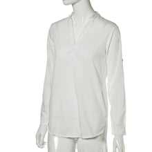 Forward Sexy Women Long Sleeve Tunic V Neck Loose Tops Casual Shirt Blouse Blusas Plus Size  ILML