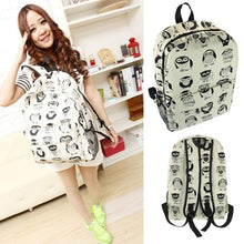 Forward Women Canvas Owl Printed Travel Oversize Satchel Shoulder Bag Backpack School Rucksack School Bags for Teenagers ILML