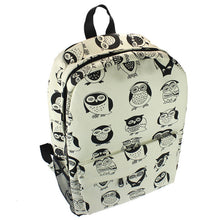 Forward Women Canvas Owl Printed Travel Oversize Satchel Shoulder Bag Backpack School Rucksack School Bags for Teenagers ILML