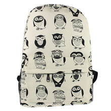 Forward Women Canvas Owl Printed Travel Oversize Satchel Shoulder Bag Backpack School Rucksack School Bags for Teenagers ILML