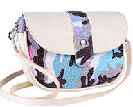 Forward Women Camouflage Color Edge Leather Messenger Crossbody Clutch Shoulder Hbag Bag  ILML