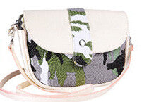 Forward Women Camouflage Color Edge Leather Messenger Crossbody Clutch Shoulder Hbag Bag  ILML
