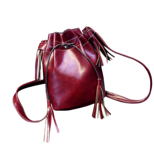 Forward Women Hbag Tassel Messenger Drawstring Hobo Bag Purse Satchel Hbag Casual Shoulder Bag  ILML
