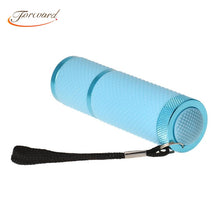 Forward Women Mini Portable 9 LED Nail Dryer Curing Nail Art Lamp Flashlight Torch For UV Gel Nail Polish  ILML