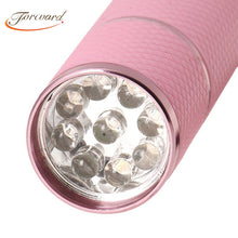 Forward Women Mini Portable 9 LED Nail Dryer Curing Nail Art Lamp Flashlight Torch For UV Gel Nail Polish  ILML