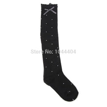 FreeLittle Girls Bowknot Polka Dot Cotton Knee Highs Kids In Tube Sockedia Corta ILML