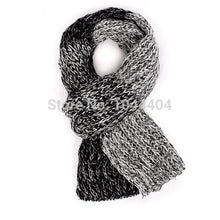 FreeMen Warm Mixed Color Striped Knit Mohair Woolen Soft Long Scarves ILML