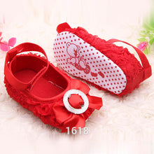 Baby Girls Rose Shoes Toddler party rose flower first walker princess dress shoes ILML