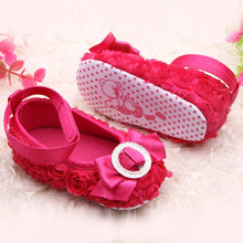 Baby Girls Rose Shoes Toddler party rose flower first walker princess dress shoes ILML