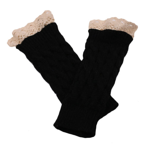 Forward 8 Colors Lace Fingerless Knitted Gloves For Protect H  ILML