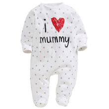 Funny born Baby Cotton Long Sleeve Rompers Love Mummy Daddy Clothes Y2 ILML