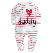 Funny born Baby Cotton Long Sleeve Rompers Love Mummy Daddy Clothes Y2 ILML