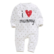 Funny born Baby Cotton Long Sleeve Rompers Love Mummy Daddy Clothes Y2 ILML