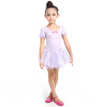 Girl Leotard Ballet Dance Party Dress 3-7Y Toddler Costume Short Sleeve ILML