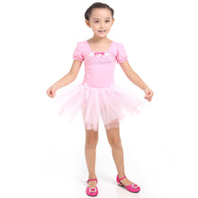 Girl Leotard Ballet Dance Party Dress 3-7Y Toddler Costume Short Sleeve ILML