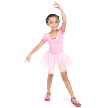 Girl Leotard Ballet Dance Party Dress 3-7Y Toddler Costume Short Sleeve ILML