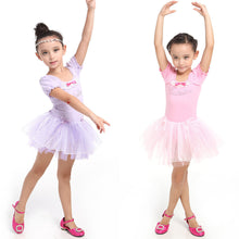 Girl Leotard Ballet Dance Party Dress 3-7Y Toddler Costume Short Sleeve ILML
