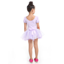 Girl Leotard Ballet Dance Party Dress 3-7Y Toddler Costume Short Sleeve ILML