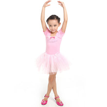 Girl Leotard Ballet Dance Party Dress 3-7Y Toddler Costume Short Sleeve ILML
