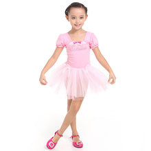 Girl Leotard Ballet Dance Party Dress 3-7Y Toddler Costume Short Sleeve ILML