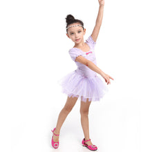 Girl Leotard Ballet Dance Party Dress 3-7Y Toddler Costume Short Sleeve ILML