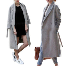 Girl Women Full Length Long Loose Trench Warm Military Coat Outwear ILML