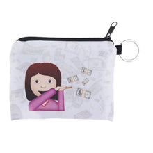 Girl printing Classic Retro Small Change Coin Purse Little Key Pouch Money Bag Mini Short Coin Holder Wallet bolsa Clutch ILML