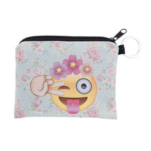 Girl printing Classic Retro Small Change Coin Purse Little Key Pouch Money Bag Mini Short Coin Holder Wallet bolsa Clutch ILML