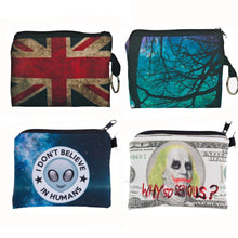 Girl printing coins change purse Clutch zipper zero wallet key bags Classic Retro Small Change Coin Purse Pouch Short Coin Bag ILML