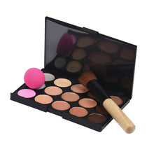 Goforward 15 Colors Makeup Concealer Contour Palette Water Sponge Puff powder Makeup Brush Liquid Foundation Make up Brush ILML