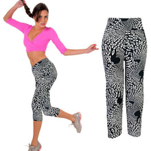 Goforward High Waist Stretched Women Pants Slim Printed Stretch Cropped Leggings Pants ILML