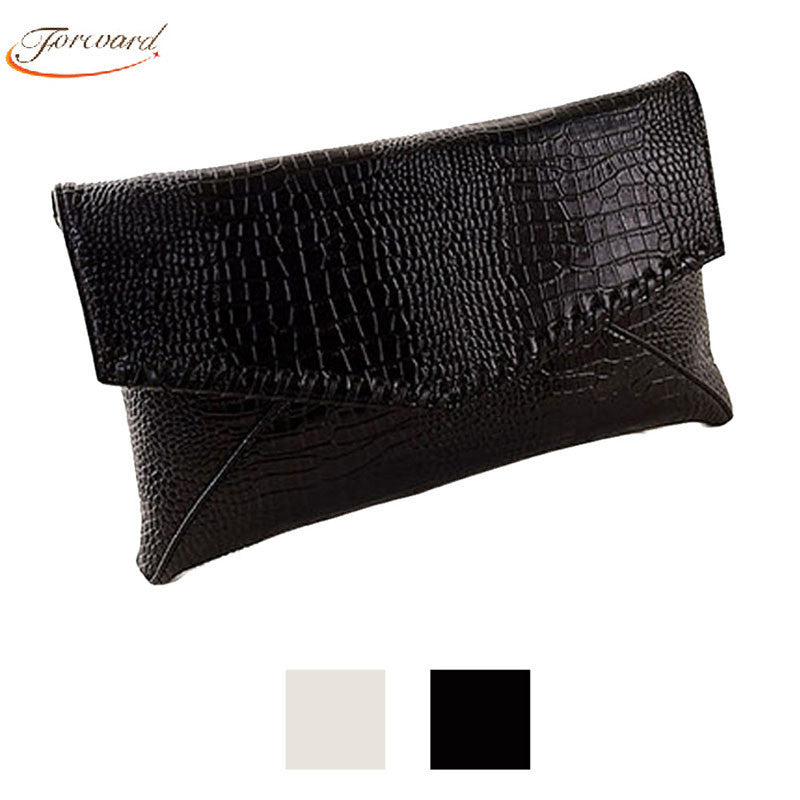 Goforward Women Crocodile PU Leather Messenger Bag Envelope Solid Bag Small Messenger Bag Bolsas Feminina ILML