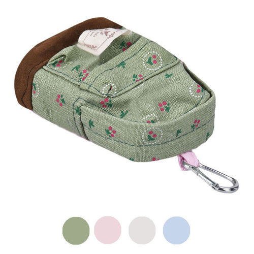 Goforward Canvas Mini Floral Backpack Women Girls Kids Coin Pouch  ILML