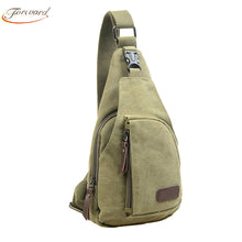 Goforward Mens Casual Canvas Unbalance Crossbody Shoulder Bag Chest Bag  ILML