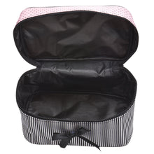 Goforward Square Bow Stripe Makeup Cosmetic Bag  ILML