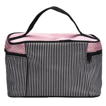 Goforward Square Bow Stripe Makeup Cosmetic Bag  ILML
